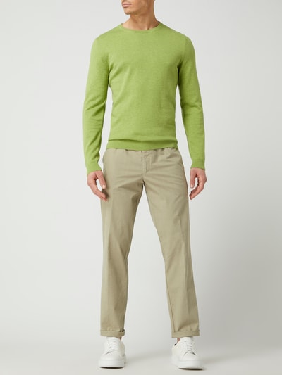 Meyer Modern Fit Chino mit Stretch-Anteil Modell 'Bonn' Hellgruen Melange 1