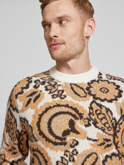 MCNEAL Gebreide pullover met turtleneck Terracotta - 3