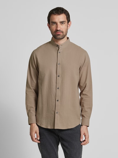 ARMANI EXCHANGE Freizeithemd mit Knopfleiste Beige 4