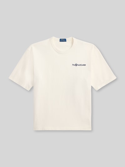 Polo Ralph Lauren Relaxed Fit T-Shirt aus reiner Baumwolle Offwhite 2
