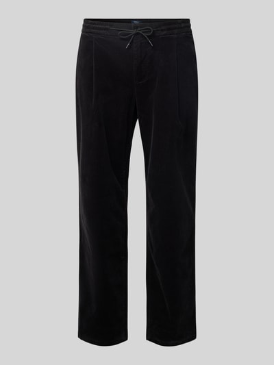 MCNEAL Regular fit corduroy broek met tunnelkoord Zwart - 2