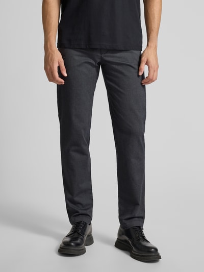 Cinque Slim fit stoffen broek met achterzakken, model 'Brody' Middengrijs - 4