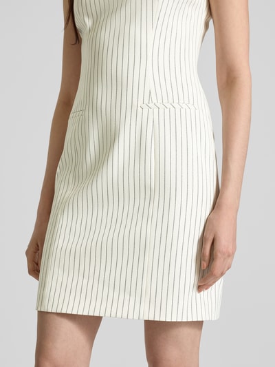 HUGO Mini-jurk met strookzakken, model 'Kambali' Offwhite - 3