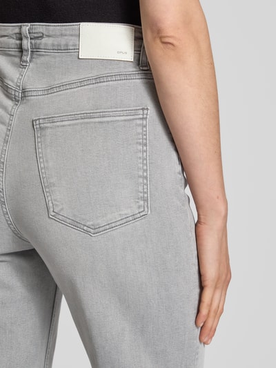 OPUS Regular Fit Jeans mit Eingrifftaschen Modell 'Mivy' Hellgrau 3