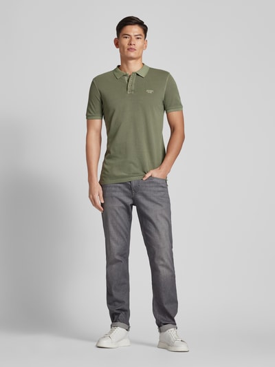 JOOP! Jeans Regular fit poloshirt in effen design, model 'Ambrosio' Olijfgroen - 1