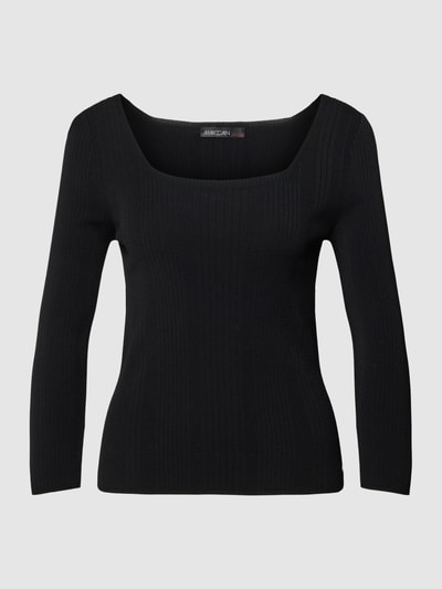 Marc Cain Longsleeve aus Viskose-Mix mit 3/4-Arm Black 2