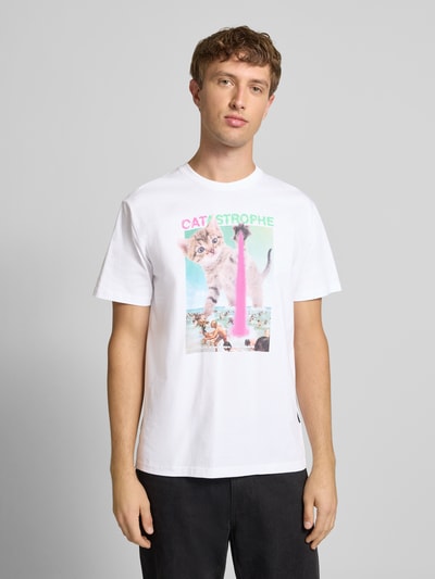 Dedicated T-Shirt mit Motiv-Print Weiss 4