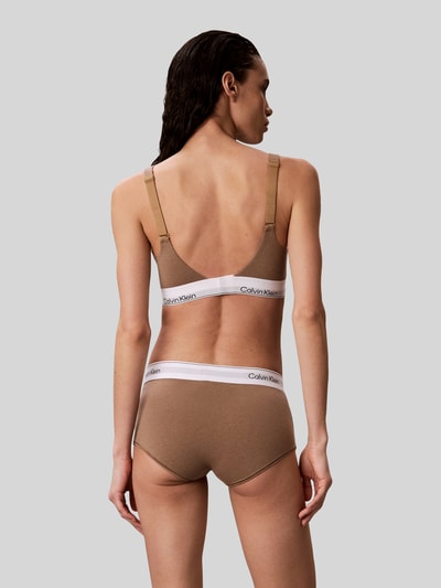 Calvin Klein Underwear Bralette aus Baumwoll-Modal-Mix Hellbraun 4