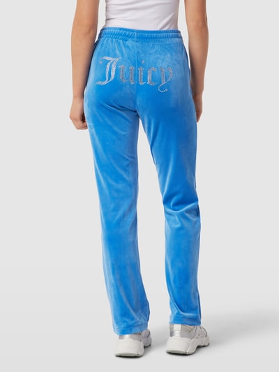 Juicy Couture Sweatpants met labelapplicatie, model 'TINA' Bleu - 5