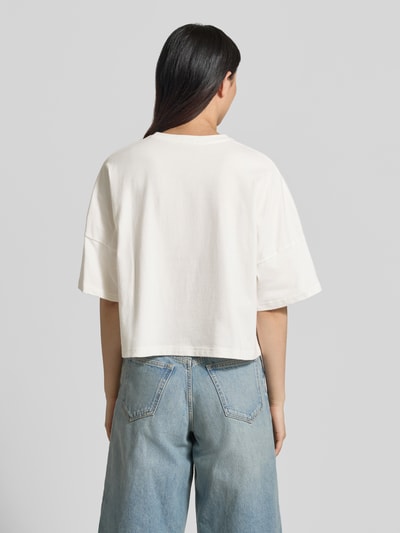 DRYKORN Boxy Fit T-Shirt mit überschnittenen Schultern Modell 'KUSIA' Offwhite 5