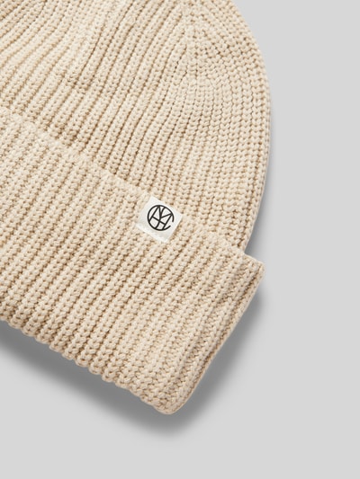 MSCH Copenhagen Beanie met logopatch, model 'Galline Rachelle' Beige - 2