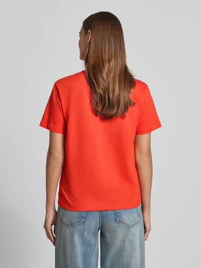 Jake*s Casual T-shirt met ronde hals Rood - 5
