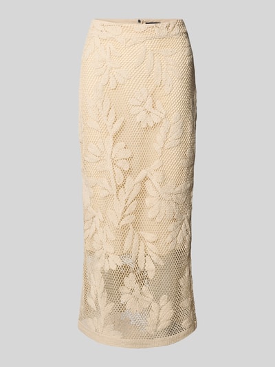 comma Midirok met gehaakt kant Zand - 2