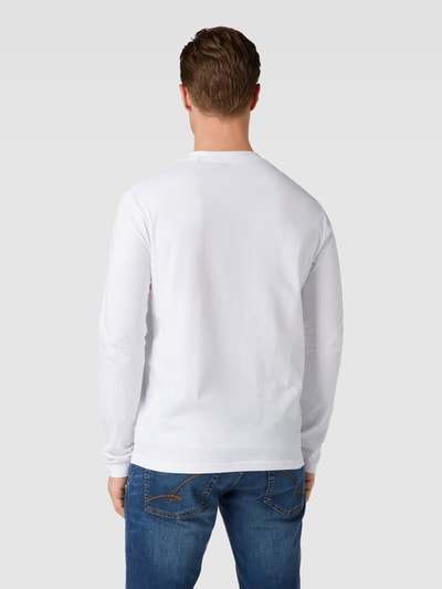 Marc O'Polo Longsleeve mit Label-Print Weiss 5