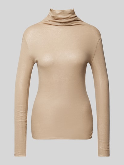 Luisa Cerano Longsleeve mit Turtleneck Camel Melange 2