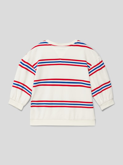 Tommy Hilfiger Teens Sweatshirt mit Streifenmuster Modell 'VARSITY' Weiss 3