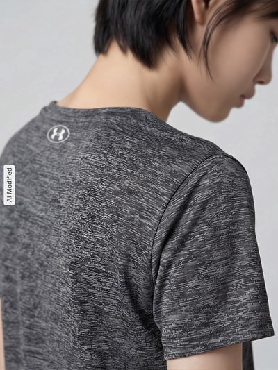Under Armour Regular Fit Sport-T-Shirt mit LOGO-Print Modell 'Tech SSV- Twist' Black 3