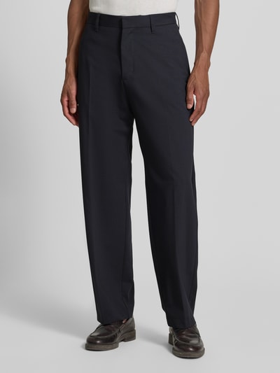 Marc O'Polo Weite Hose mit Woll-Anteil Modell 'MOSSBO DFB' - Marc O'Polo × DFB Travel Collection Dunkelblau 4