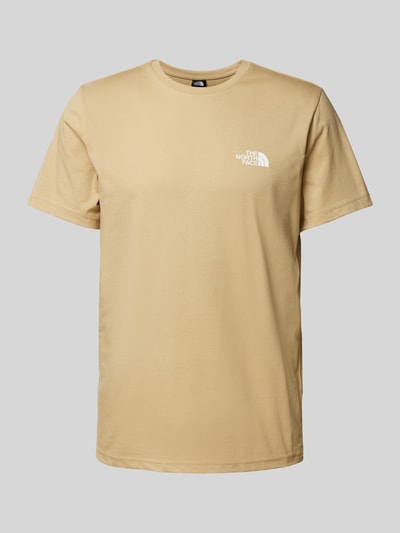 The North Face T-shirt z nadrukiem z logo model ‘SIMPLE DOME’ Khaki 2