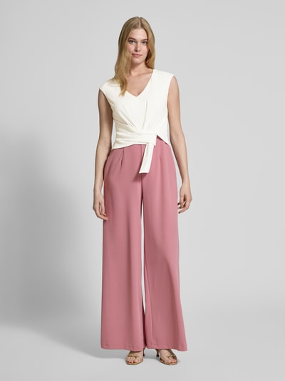 Vera Mont Jumpsuit met knoopdetail Oudroze - 4