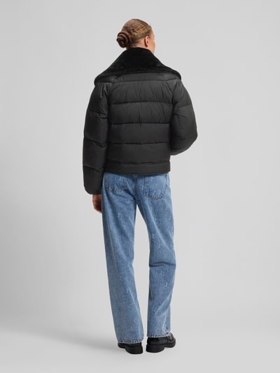 HUGO Blue Regular Fit Steppjacke mit abnehmbarem Kunstfell-Kragen Modell 'Fleuv-1_B' Black 5