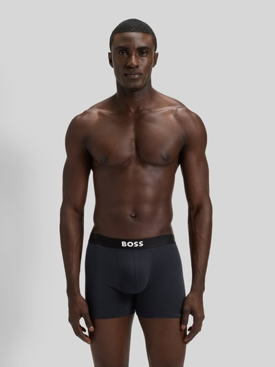 BOSS Regular fit broek van katoenmix Blauw - 5