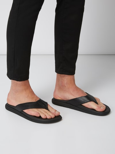 leder zehentrenner schwarz