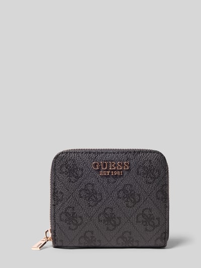 GUESS Portemonnaie in Leder-Optik Modell 'LAUREL' Anthrazit 1