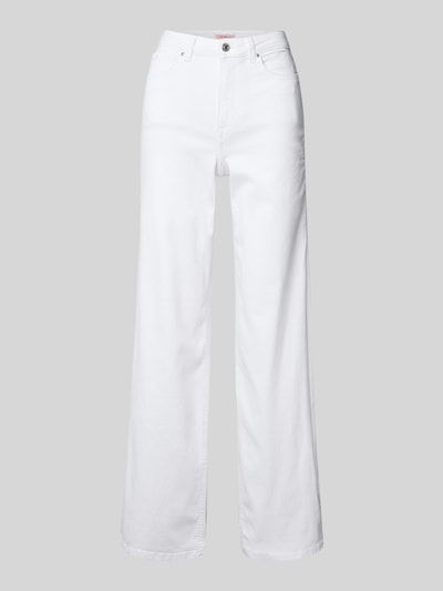 ONLY Wide Leg Jeans aus Baumwoll-Mix Modell 'MADISON BLUSH' Weiss 2