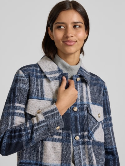 s.Oliver RED LABEL Regular Fit Wolljacke mit Zierknöpfen Marine 3