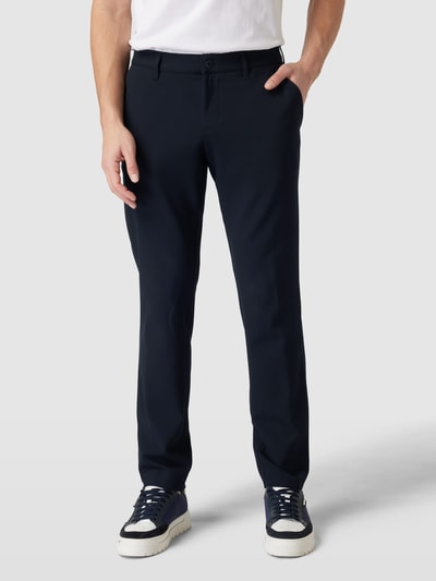 ALBERTO Slim fit broek met steekzak Marineblauw - 4