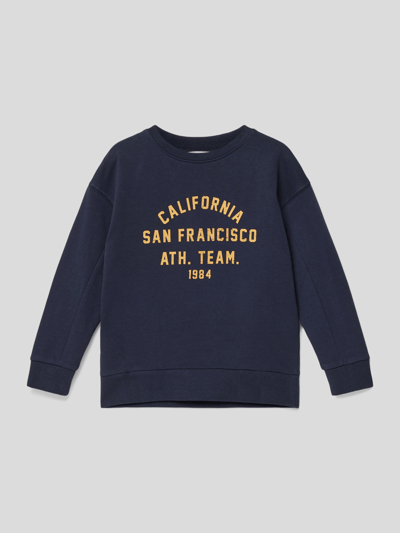 Mango Sweatshirt aus Baumwolle Marineblau 1