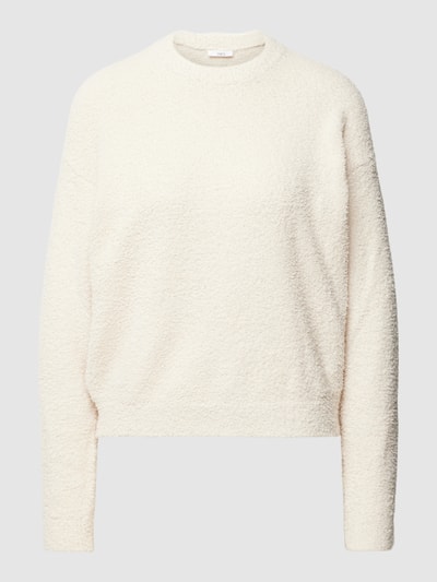 Jake*s Casual Sweatshirt met badstof Ecru - 2