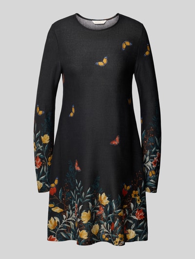 Apricot Minikleid mit Rundhalsausschnitt Black 2