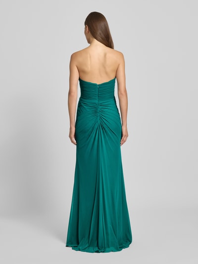 Mascara Abendkleid mit Knotendetail Dunkelgruen 5