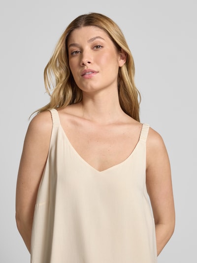 Soyaconcept Trägertop aus Viskose mit V-Ausschnitt Modell 'RADIA' Beige 3