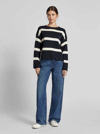 Marc O'Polo Oversized Pullover aus reiner Baumwolle Marine 1