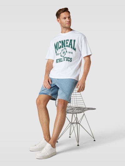 MCNEAL T-shirt met labeldetails Wit - 1