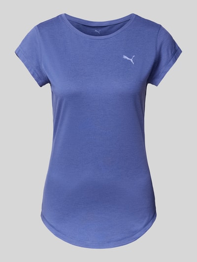 PUMA PERFORMANCE T-Shirt mit Logo-Print Modell 'Cloudspun Heather' Rauchblau 1