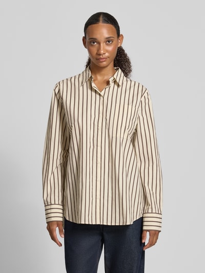 ARMEDANGELS loose fit blouse met lange mouwen van puur katoen Offwhite - 4