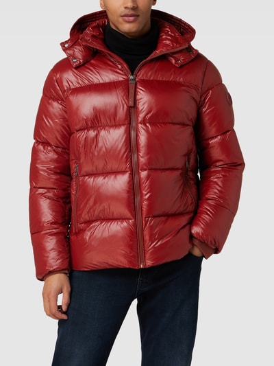 JOOP! Jeans Steppjacke mit abnehmbarer Kapuze Modell 'YOSHAS' Rot 4