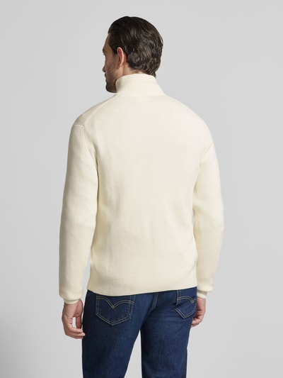 Lindbergh Cardigan mit Stehkragen und Reißverschluss Offwhite 5