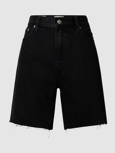 Calvin Klein Jeans High Waist Jeansshorts aus Baumwolle Black 2