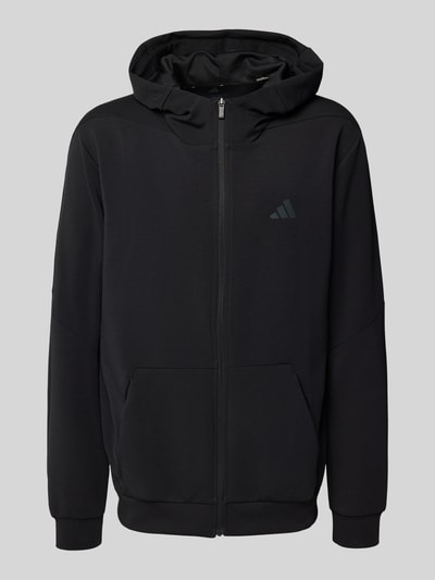 adidas Training Regular fit sweatjack met logoprint, model 'Full' Zwart - 2