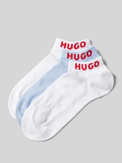 HUGO Socken mit Label-Print im 3er-Pack Weiss 1