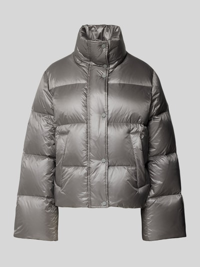 Marc O'Polo Regular Fit Daunenjacke aus leichtem Nylon mit Stehkragen Silber 1