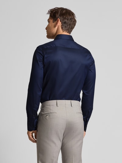 ETERNA Slim Fit Business-Hemd mit Kentkragen Marine 5