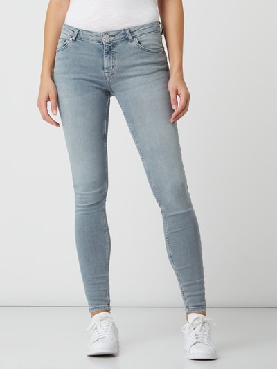 Review Jeansy o kroju skinny fit z dodatkiem streczu model ‘Minnie’ Jasnoszary 4