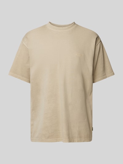 WOODBIRD T-Shirt mit Label-Stitching Modell 'Baine' Beige 2