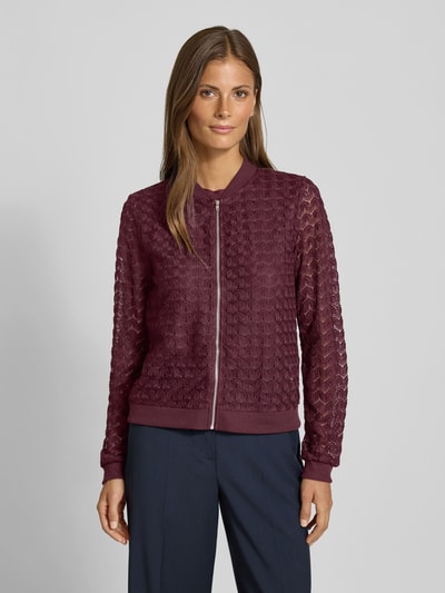 Vero Moda Regular Fit Blouson aus Spitze Modell 'BECCA' Bordeaux 4